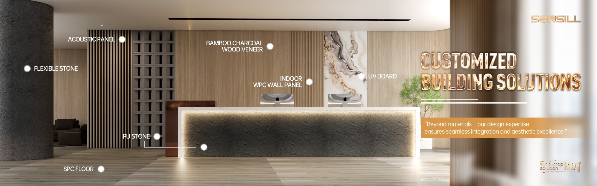 Kalite iç wpc duvar paneli fabrika