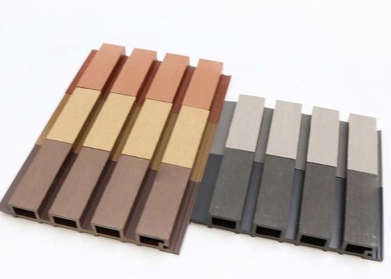 160x24mm Dış WPC Duvar Paneli İçi Boş Ahşap Plastik Kompozit Duvar Panosu