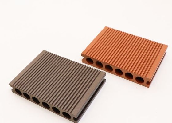 WPC Ahşap Plastik Kompozit Decking Board Katı WPC Dış Mekan Zemin