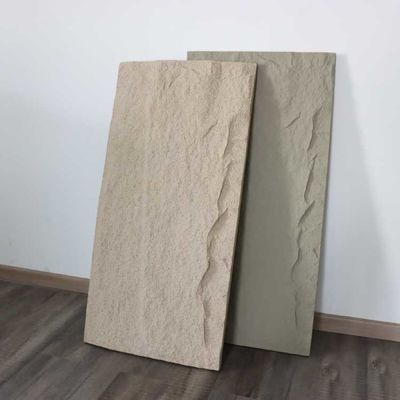 Kapalı Lüks PU Sahte Taş Duvar Paneli Suya Dayanıklı 3D Dekoratif 100mm