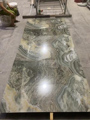 İç Duvar Dekorasyonu Suya Dayanıklı PVC UV Mermer Plastik Levha 1220x2800mm