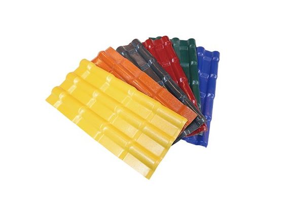 Hafif PVC Kiremit 0.8mm - 3.2mm Plastik Çatı Malzemesi Asa Pvc Kiremit