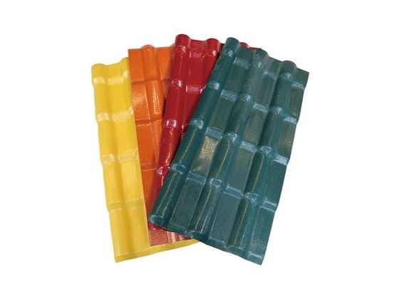 Plastik Reçine PVC Kiremit Fabrika Çatı Dekoru İçin Kolay Kurulum Kiremitleri