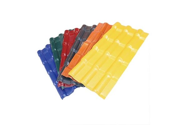 Plastik Reçine PVC Kiremit Fabrika Çatı Dekoru İçin Kolay Kurulum Kiremitleri