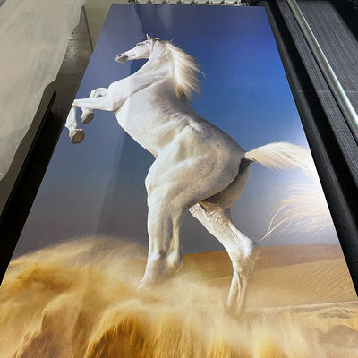 4*8 Ft UV PVC Mermer Yaprak Su geçirmez Sıcak Damgalama / 3D Yazdırılmış Kapalı Paneller UV Taşları