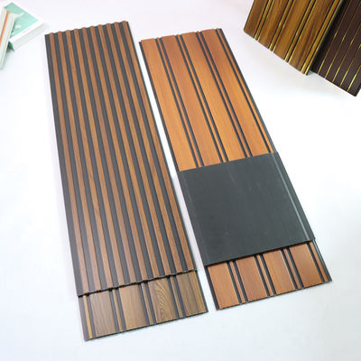 Ahşap Taneler PVC Duvar Paneli Dekoratif Duvar Tahtaları Yatak Odası Oturma Odası TV Arkaplan Duvarı İçin Ekolojik Dost Malzemeler