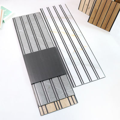 Ahşap Taneler PVC Duvar Paneli Dekoratif Duvar Tahtaları Yatak Odası Oturma Odası TV Arkaplan Duvarı İçin Ekolojik Dost Malzemeler