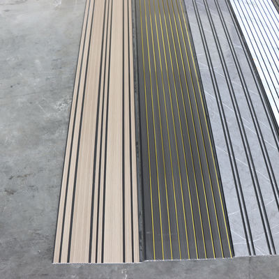 Ticari sınıf PVC Duvar Paneli Yüksek dayanıklılık Nemden Koruma Duvar Tahta Ofis Dükkanı Restoran Otel Duvarı