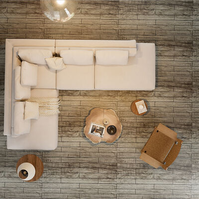 DIY meraklıları için su geçirmez, soyulabilir ve yapıştırılabilir PVC zemin kaplama etiketi