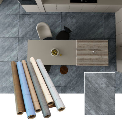 0.5mm Çevre Dostu Pvc Kendinden Yapışkanlı Zemin Çıkartmaları Dekorasyon Malzemesi