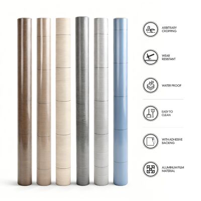 0.5mm Çevre Dostu Pvc Kendinden Yapışkanlı Zemin Çıkartmaları Dekorasyon Malzemesi