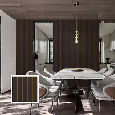 Modern İç Mekanlar tavan duvar dekorasyonu için neme dayanıklı, kurulumu kolay PVC yivli tavan duvar paneli