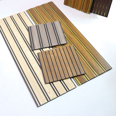 Modern İç Mekanlar tavan duvar dekorasyonu için neme dayanıklı, kurulumu kolay PVC yivli tavan duvar paneli