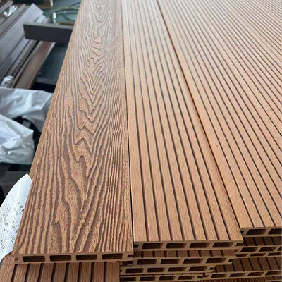 Dış WPC Duvar Panel Sistemi Dış Duvar Kaplama için Su geçirmez Ahşap Plastik Kompozit