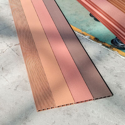 Dış duvar paneli hava durumuna dirençli ve kolay kurulumlu WPC Dış Ağaç Plastik Kompozit