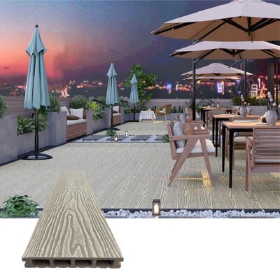 Dış WPC Duvar Paneli Bina Dekorasyonu İçin Dış Su geçirmez Kompozit Ahşap Paneller