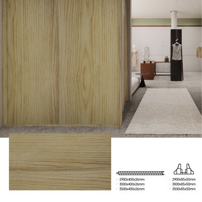 PVC Duvar Paneli Bölme İç Dekoratif Tahta Oda Alanı İçin Su geçirmez Bölücü