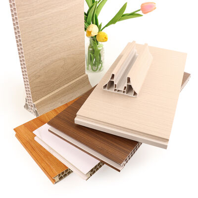 Su geçirmez Yangın geçirmez Nem geçirmez PVC Bölme Paneli Ofis İç Dekorasyonu için