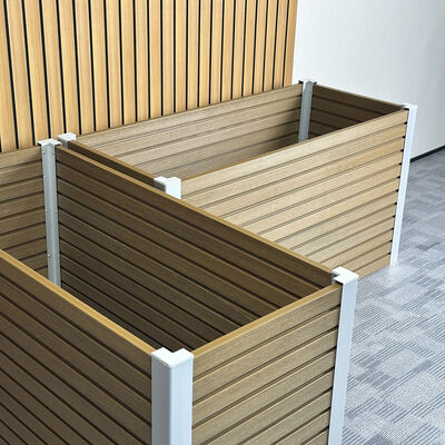 Bahçe Verandası Dış Mekan Dikim Bahçesi Peyzajı İçin Dayanıklı Yükseltilmiş Saksı