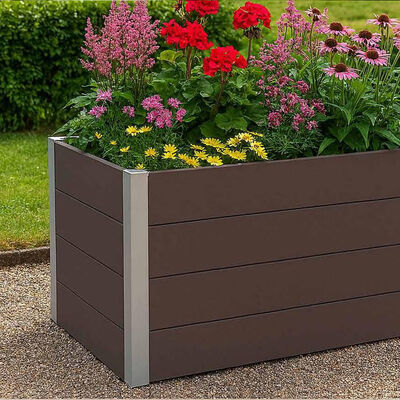 Bahçe Verandası Dış Mekan Dikim Bahçesi Peyzajı İçin Dayanıklı Yükseltilmiş Saksı