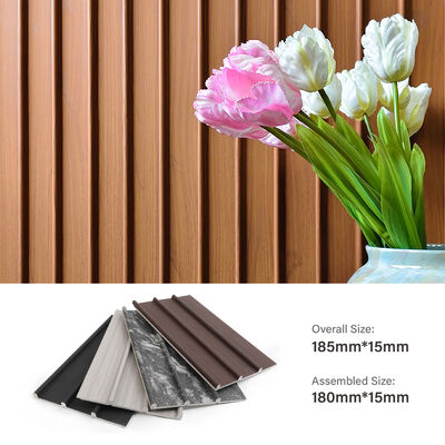 Toptan WPC Fluted Duvar Paneli Ahşap Plastik Kompozit İç Dekoratif Duvar Tahtaları