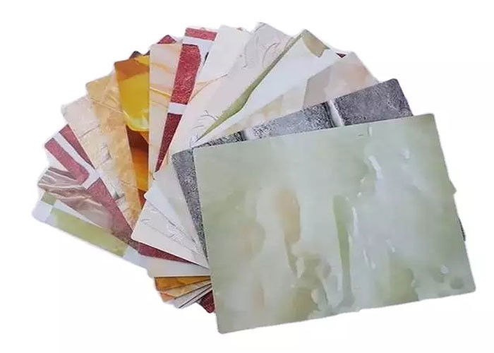 İç Duvarlar İçin Suya Dayanıklı Pvc Mermer Levha Yüksek Parlak Uv Mermer Levha