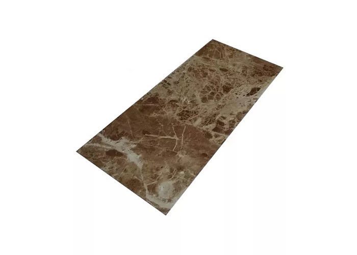 Banyo için 1220x2800mm PVC Mermer Levha İç Dekoratif Yüksek Parlak