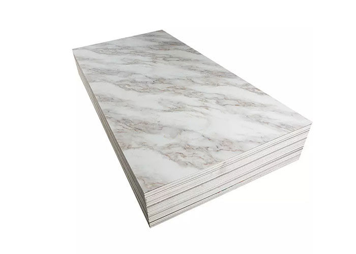 Lüks Yüksek Parlak 1220x2440mm 3mm PVC Mermer Levha İç Duvar Dekorasyonu