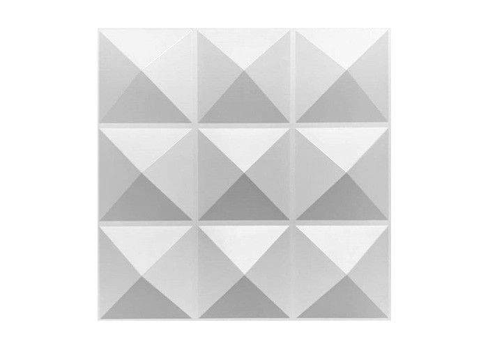 Su geçirmez İç PVC Dekoratif 3D Duvar Panelleri 1mm Parlayan Altın Pırlanta Tasarım