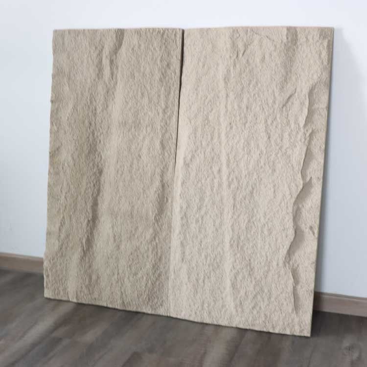 Ev Dekorasyonu PU Kültürel Taş Panel Koyu Gri Simülasyon Poliüretan 120 * 60cm