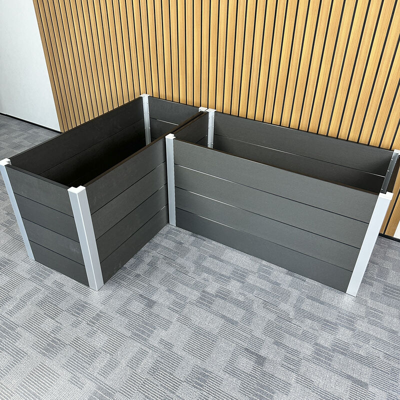 Dışarıda Yükseltilmiş Bahçe Yatağı Bitki Kutusu Su geçirmez Yangın Geri Dayanıcı Çevre Dostu Malzemeyle Bahçe Yatakları Bitkisi