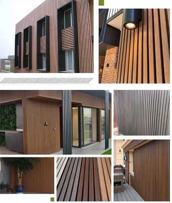 Ahşap Zemin 3D Kabartma Doku WPC Decking Kompozit Güverte Zemini Suya Dayanıklı