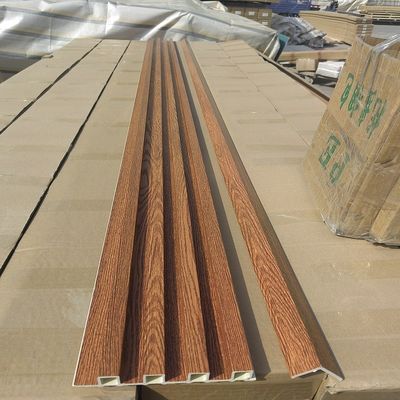 Ahşap Tahıl PVC WPC Duvar Paneli Yivli Duvar Panelleri WPC 3D Duvar Paneli