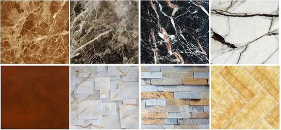 Yüksek Parlak 1220x2440mm PVC Mermer Levha 3mm PVC Duvar Paneli