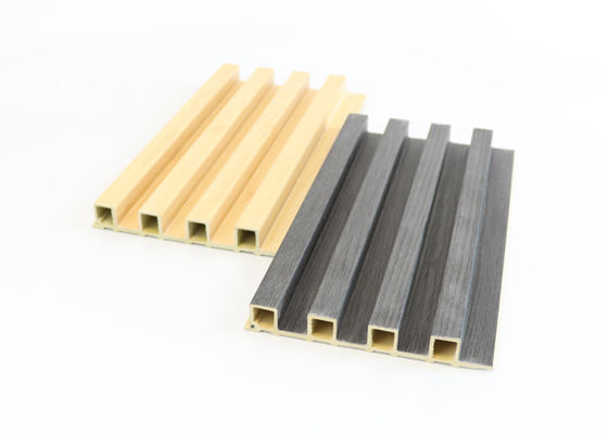İç Dekorasyon Ahşap Yivli Kompozit WPC Duvar Paneli 160mm x 24mm Suya Dayanıklı