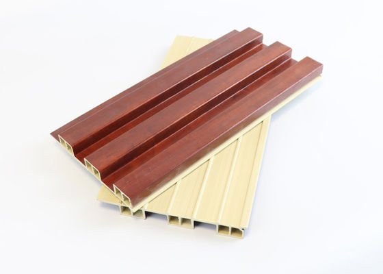 İç Dekorasyon Ahşap Yivli Kompozit WPC Duvar Paneli 160mm x 24mm Suya Dayanıklı