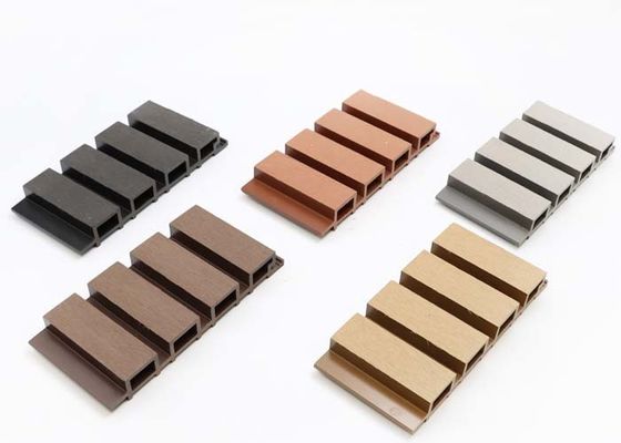Dış 3D Duvar Paneli 140mm - 160mm Ahşap Tahıl WPC Duvar Kaplaması