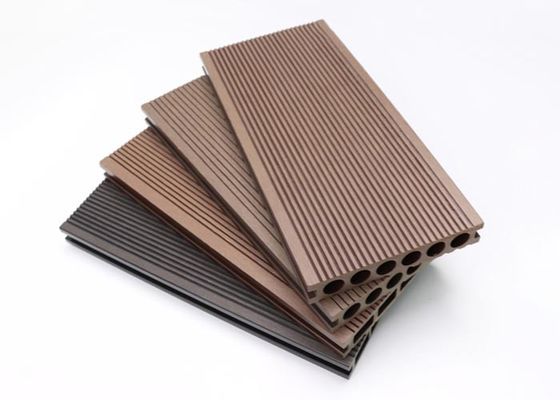WPC Ahşap Plastik Kompozit Decking Board Katı WPC Dış Mekan Zemin