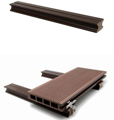 Su geçirmez Kaymaz Dış Mekan WPC Decking Mühendislik Meşe Ahşap Döşeme