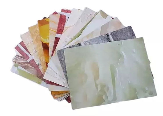 İç Duvarlar İçin Suya Dayanıklı Pvc Mermer Levha Yüksek Parlak Uv Mermer Levha