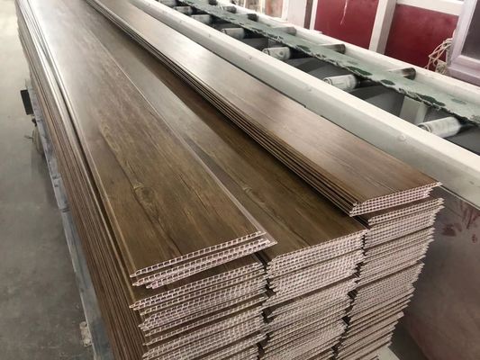 Dekoratif Laminat Ahşap PVC Tavan Panelleri 25cm Plastik Duvar Paneli İç