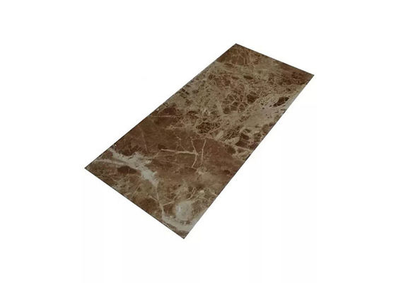 Banyo için 1220x2800mm PVC Mermer Levha İç Dekoratif Yüksek Parlak