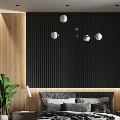 İç WPC Dekoratif Duvar Panelleri Kolay Kurulum Modern Tasarım Otel Ofisi