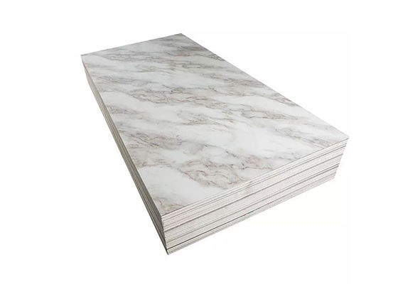 Lüks Yüksek Parlak 1220x2440mm 3mm PVC Mermer Levha İç Duvar Dekorasyonu
