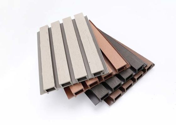 PS Panel Montajı Esay 3D Ahşap Yivli PS Duvar Paneli Dış Cephe