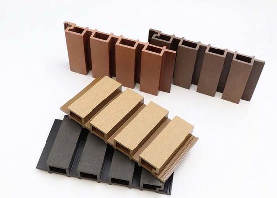 PS Panel Montajı Esay 3D Ahşap Yivli PS Duvar Paneli Dış Cephe