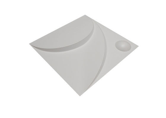 Su geçirmez İç PVC Dekoratif 3D Duvar Panelleri 1mm Parlayan Altın Pırlanta Tasarım