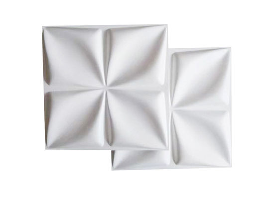 Yangın Önleme Suya Dayanıklı Dekoratif 3D Duvar Panelleri 19.7x19.7 inç