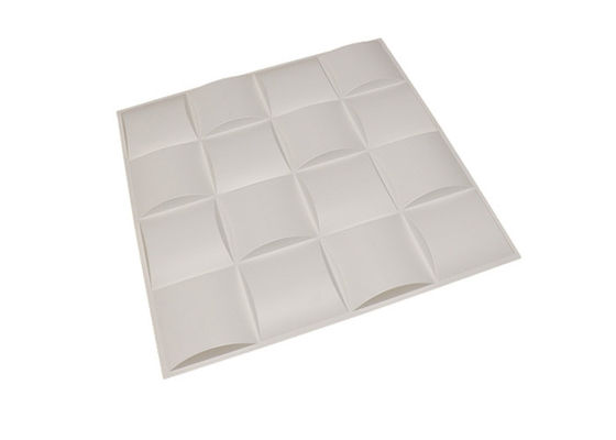 Yangın Önleme Suya Dayanıklı Dekoratif 3D Duvar Panelleri 19.7x19.7 inç