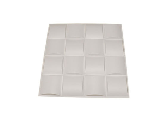 500x500mm Dekoratif 3D Duvar Panelleri PVC Ev Elmas Altın Duvar Paneli